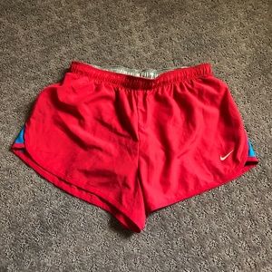 Nike dry fit running shorts - hot pink/red